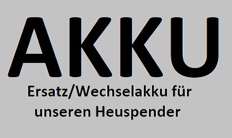 Zusatzakku / Ersatzakku für Heuspender